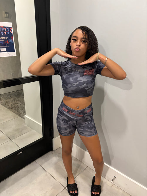 ShopD3N Girls 2 Piece Camouflage Set